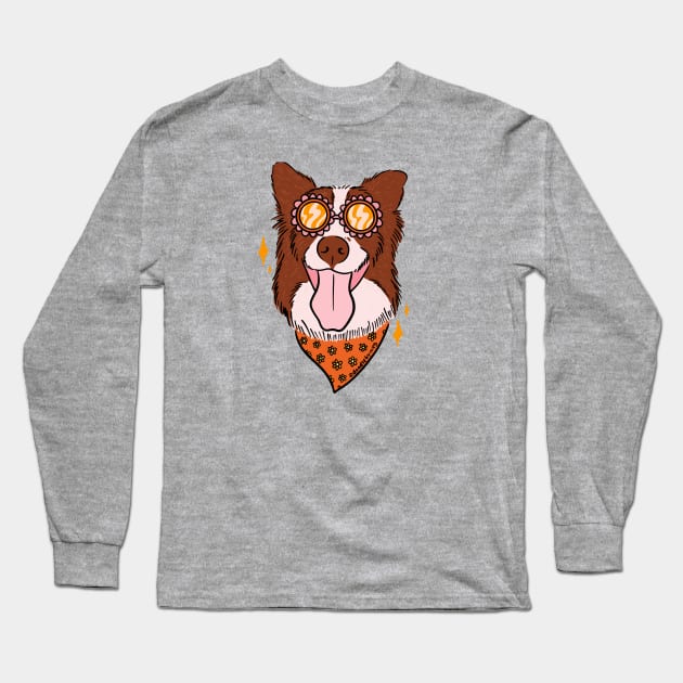 Summer Dog Long Sleeve T-Shirt by Doodle by Meg